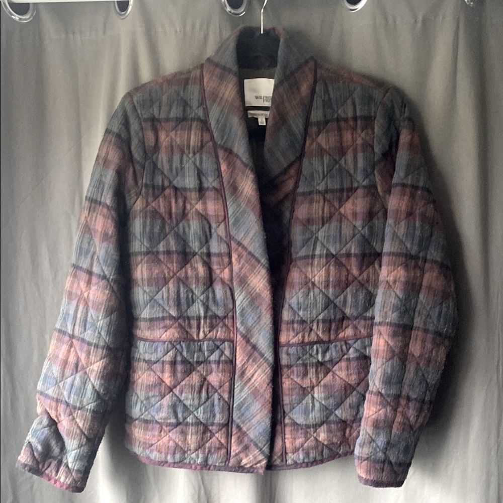 Wilfred Free Plaid Quilted Jacket